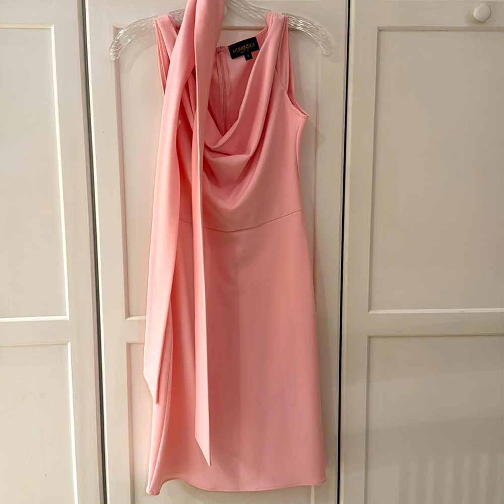 Huminska New York Pink Cowl Dress 💕 Size 0